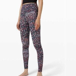 Lululemon Align Pant 28" Water Blossom Multi leggings size 4